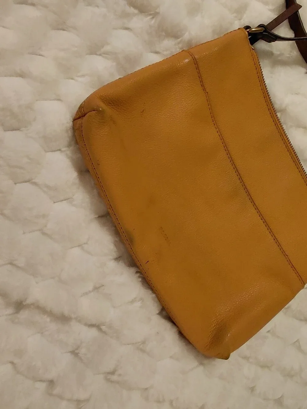 Fossil Mustard Yellow Crossbody Bag